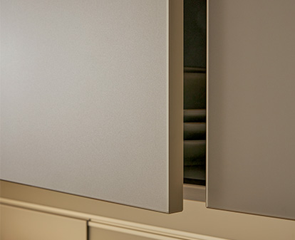 Façade aspect verre