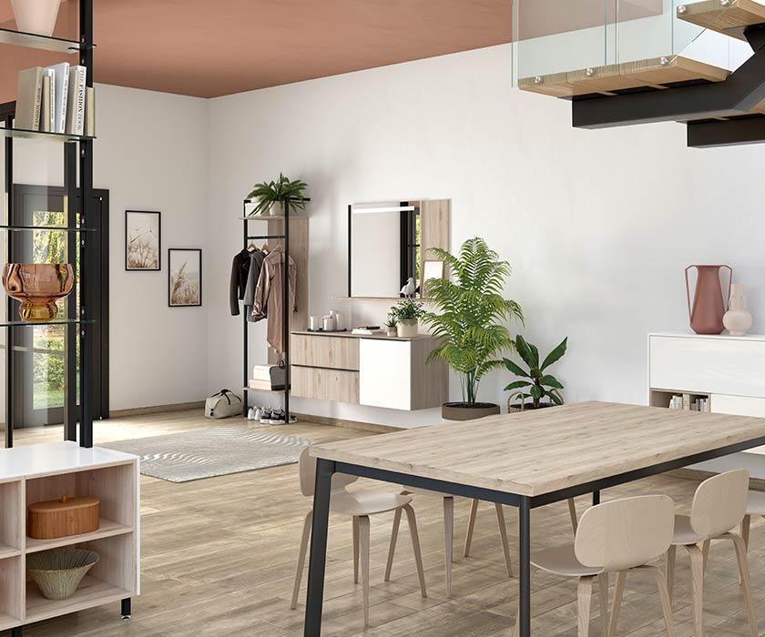 cuisine cushy en bois blanc
