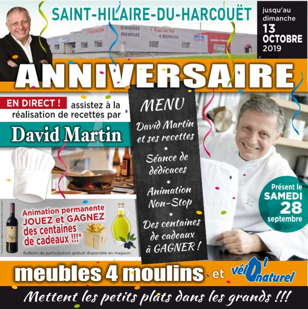 Cuisines References A St Hilaire Du Harcouet Le Chef Etoile David Martin Se Joint A Notre Equipe Pour Feter Notre Anniversaire